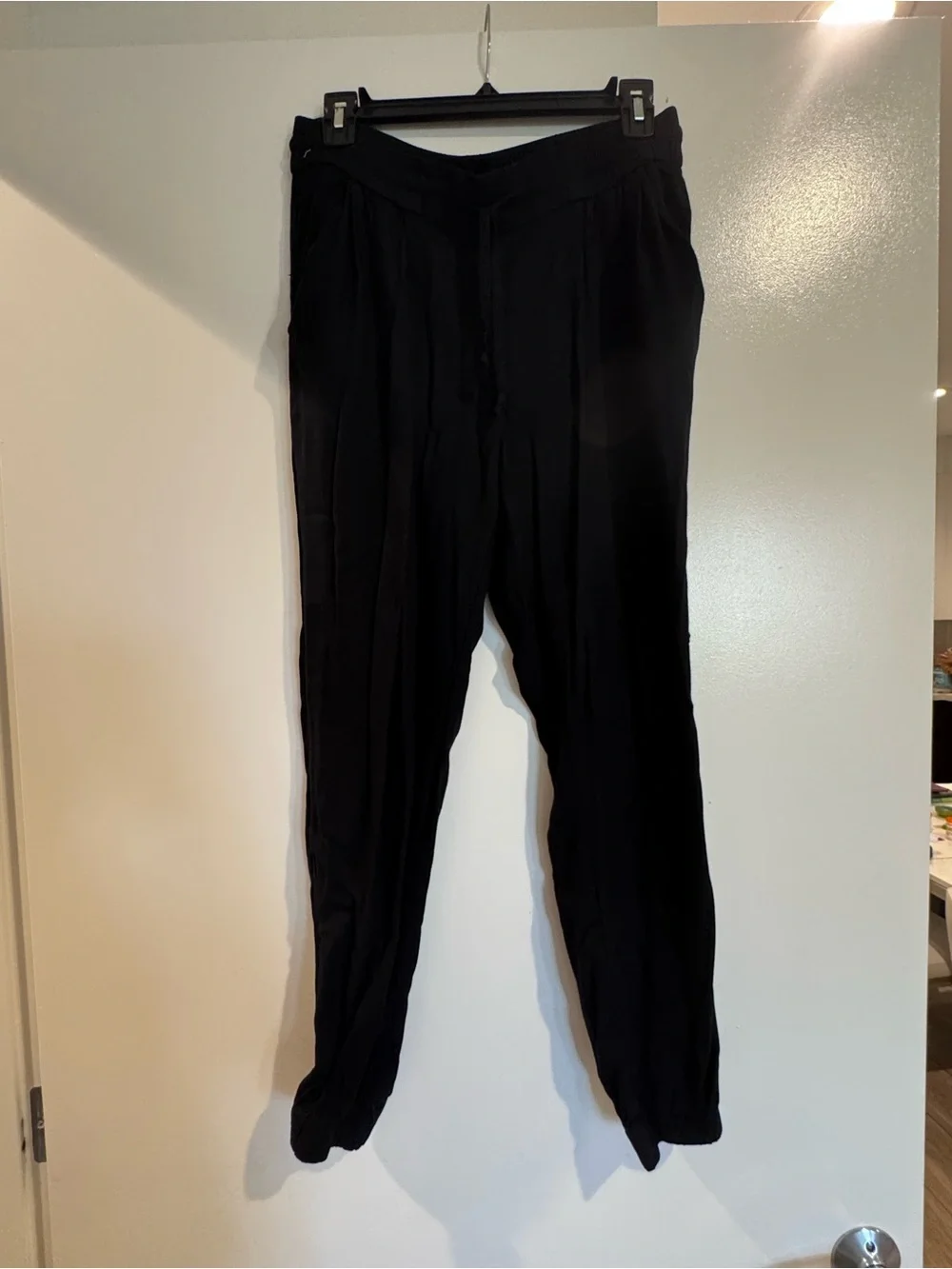 Women’s Black Casual Drawstring Pants